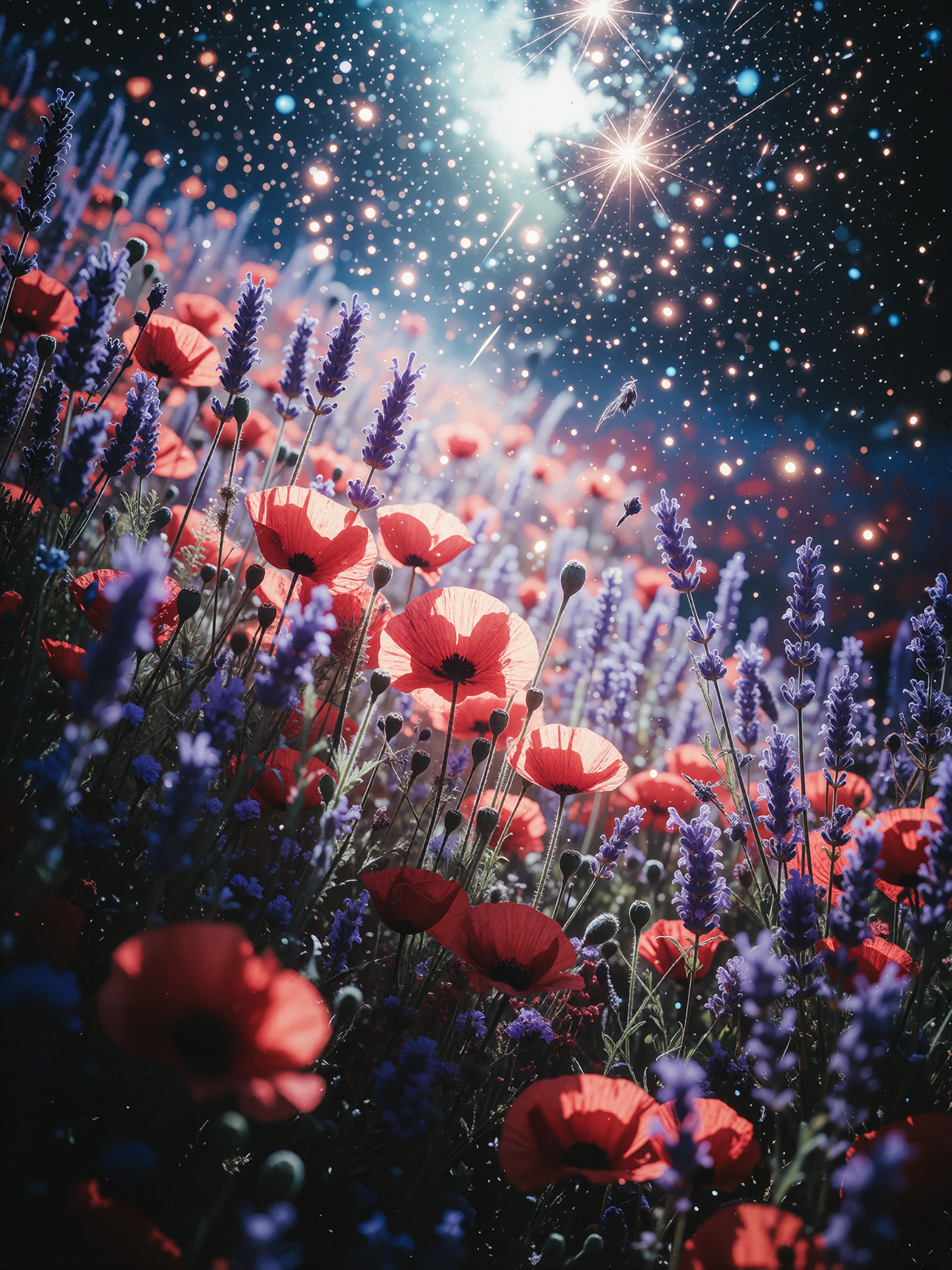 Les fleurs rouges — Vue
